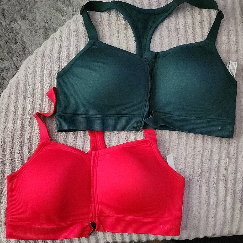 Victoria's Secret. Seamless Air High Impact Sports Bras. (Sold As Set). Large